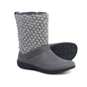 Merrell Encore Kassie Womens Wool Upper Gray Short Winter Boots Size 7 EU 37.5